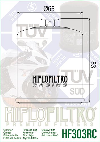 KAF 450 MULE 1000 (1988 - 1997) performance oil filter (optional upgrade) | Hiflofiltro