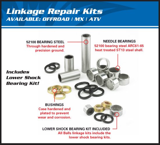 KDX 200 (1995 - 2006) linkage bearing kit | All Balls