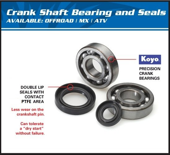 KLF 220 BAYOU (1988 - 2002) crank shaft brg kit | All Balls