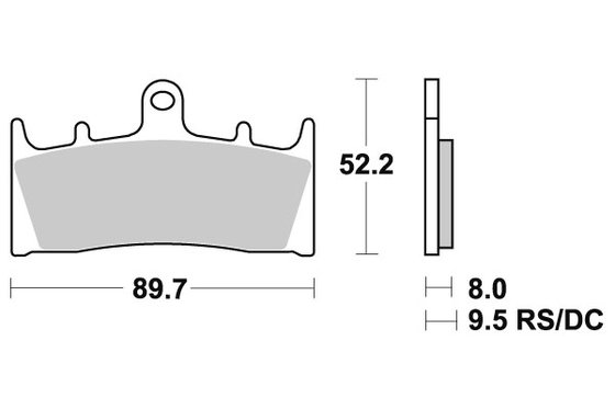 ZX 6R NINJA (1998 - 2001) brakepads sintered | SBS