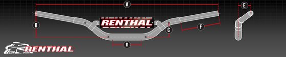 KX 250 F (2004 - 2009) renthal twinwall 996 blue handlebar | RENTHAL