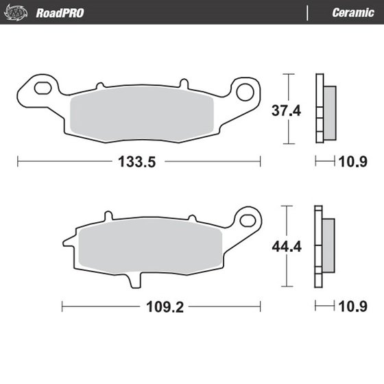 VN 1500 VULCAN MEAN STREAK (2002 - 2003) ceramic brake pad | MOTO-MASTER