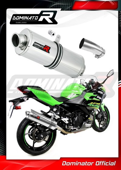 EX 400 NINJA (2018 - 2019) exhaust silencer oval | Dominator