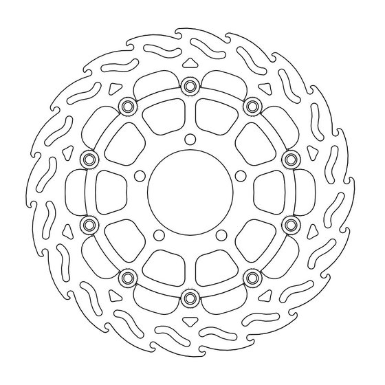 ZZ R 1400 (2006 - 2022) moto-master flame brakedisc front right kawasaki: zx-14r | MOTO-MASTER