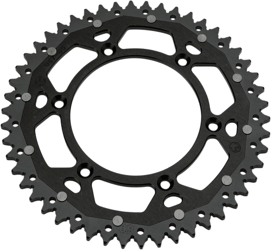 KX 250 F (2004 - 2021) dual mse rear sprocket - 49 teeth, 520 pitch, black/natural | MOOSE RACING