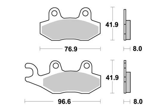 KLX 300 (2019 - 2023) brakepads sintered offroad | SBS