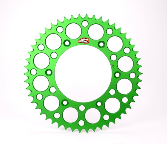 KLX 300 R (2020 - 2022) aluminum rear sprocket - 50 teeth green | RENTHAL