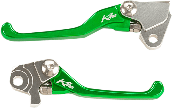 KX 450 F (2013 - 2018) green clutch and brake lever set for kx | KITE