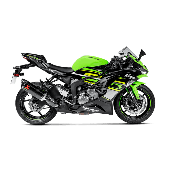 ZX 6R NINJA 636 (2013 - 2021) carbon slip-on muffler for zx6r | AKRAPOVIC