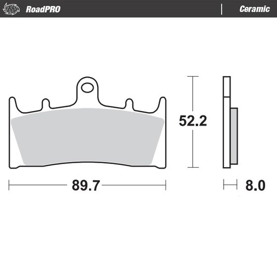 ZRX 1200 (2001 - 2004) ceramic brake pad | MOTO-MASTER