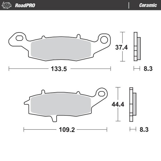 ZR 7 S (2001 - 2003) ceramic brake pad | MOTO-MASTER