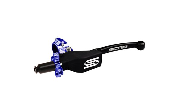 KX 450 F (2006 - 2018) scar pivot clutch lever assembly - universal 2st/4st with easy adjuster - blue a | SCAR