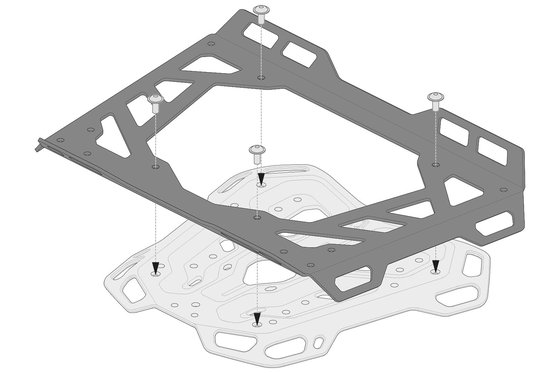 KLE 650 VERSYS (2015 - 2021) adventure-rack extension for luggage | SW-MOTECH