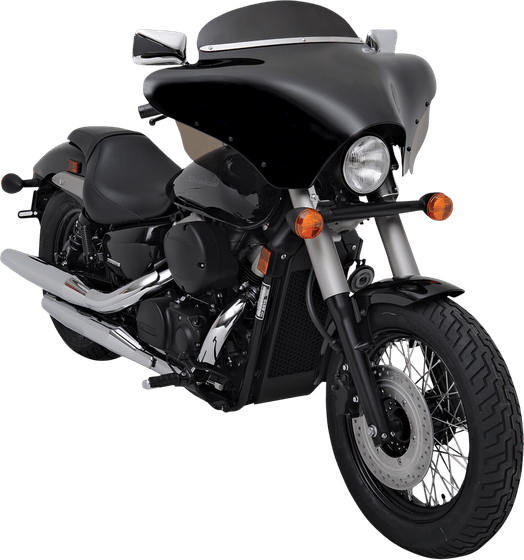 VN 800 VULCAN CLASSIC (1996 - 2006) standard black batwing fairing windshield - 5" | MEMPHIS SHADES HD