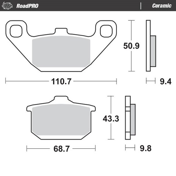 EN 500 VULCAN (1990 - 2009) ceramic brake pads | MOTO-MASTER