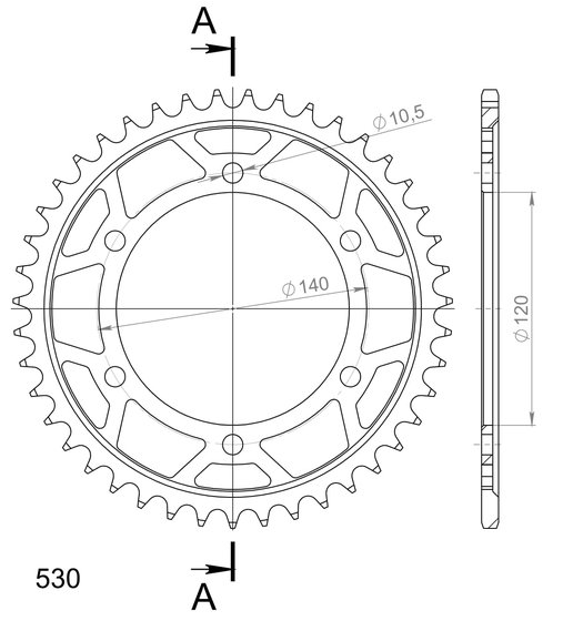 ZXR 750 (1989 - 1992) supersprox / jt rear sprocket 499.46 | Supersprox