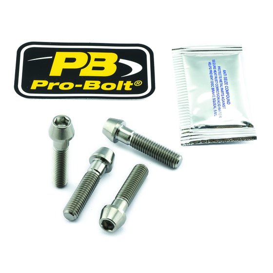 ZX 6R NINJA (2007 - 2016) titanium front axle pinch bolt kit | PRO BOLT