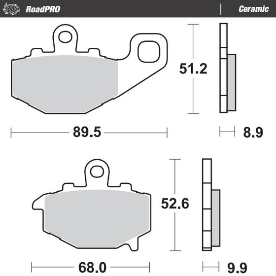 ZX-6RR NINJA (2003 - 2006) ceramic brake pad | MOTO-MASTER