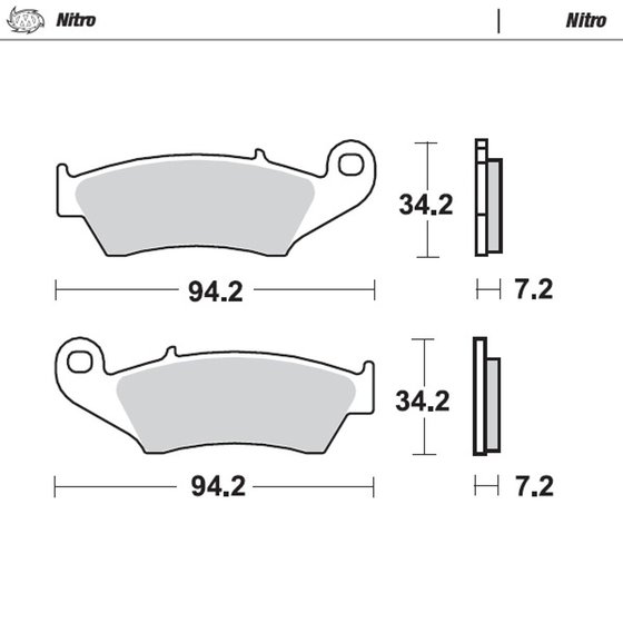 KX 250 (1994 - 2022) nitro offroad brake pad | MOTO-MASTER