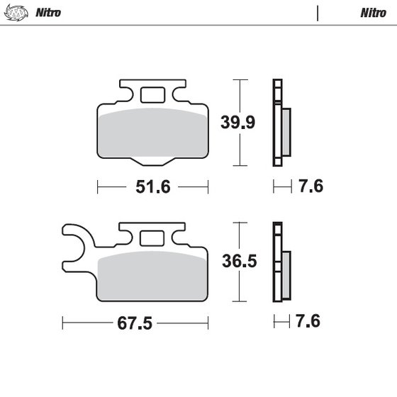 KX 65 (2000 - 2023) moto-master brakepads kawasaki front: kx65, suzuki front: rm65 | MOTO-MASTER