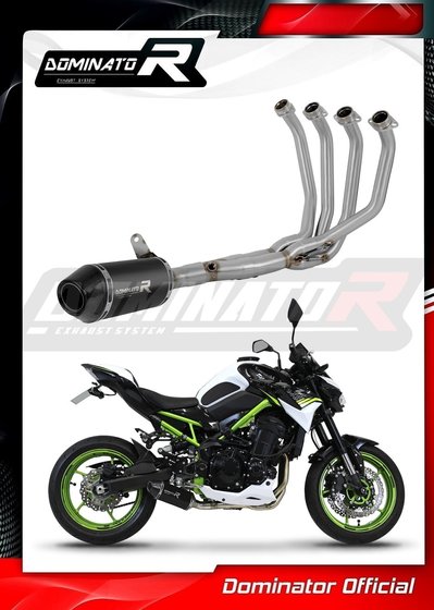 Z 900 (2020 - 2022) full exhaust system low level hp3 black | Dominator