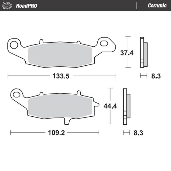 Z 750 S (2005 - 2006) ceramic brake pad | MOTO-MASTER