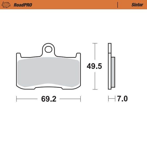 Z 1000 (1979 - 2006) sintered front brake pad | MOTO-MASTER