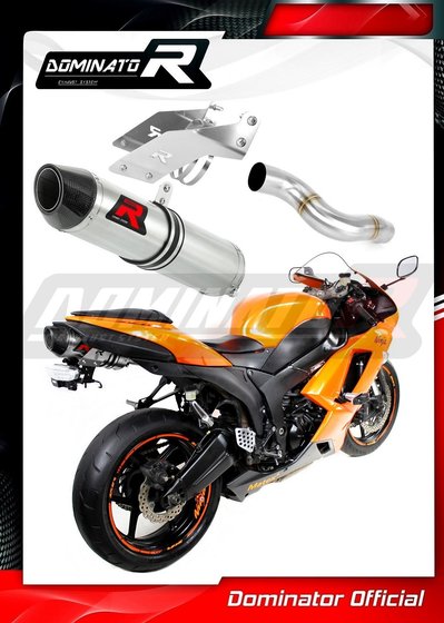 ZX 6R NINJA (2007 - 2008) exhaust silencer hp2 | Dominator