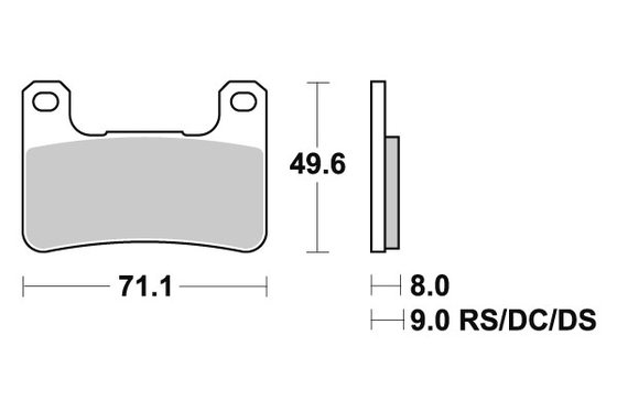 Z 1000 SX NINJA (2011 - 2023) brakepads sintered | SBS