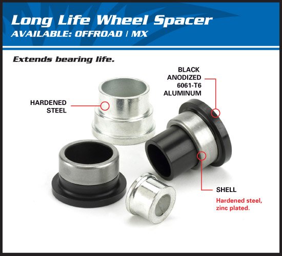 KX 85 (2001 - 2022) wheel spacer kit rear | All Balls