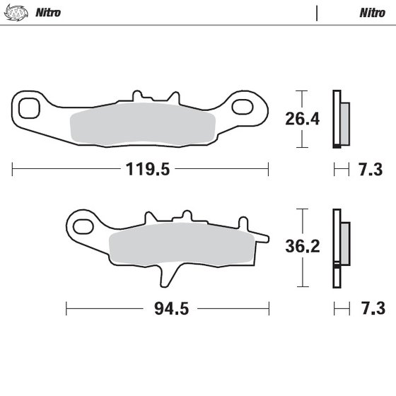 KX 100 (1997 - 2021) moto-master brakepads kawasaki front: kx80/85/100 >1997, suzuki front: rm85 >20 | MOTO-MASTER