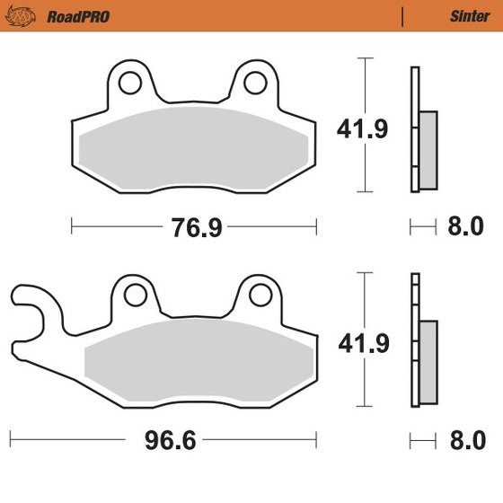 KLX 250 (2009 - 2020) sintered front brake pad | MOTO-MASTER