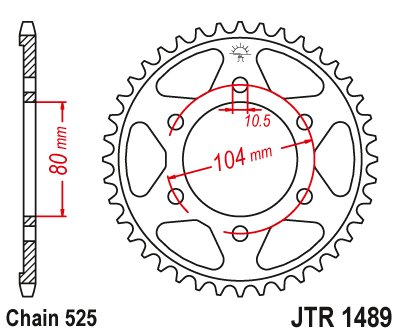 Z 1000 SX NINJA (2011 - 2019) rear sprocket 41 tooth pitch 525 jtr148941 | JT Sprockets