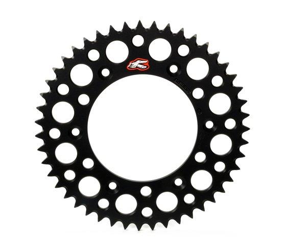 KX 250 (1987 - 2022) aluminum rear sprocket - 49 teeth, black | RENTHAL