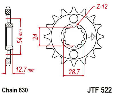 Z 1000 (1981 - 2001) steel front sprocket | JT Sprockets