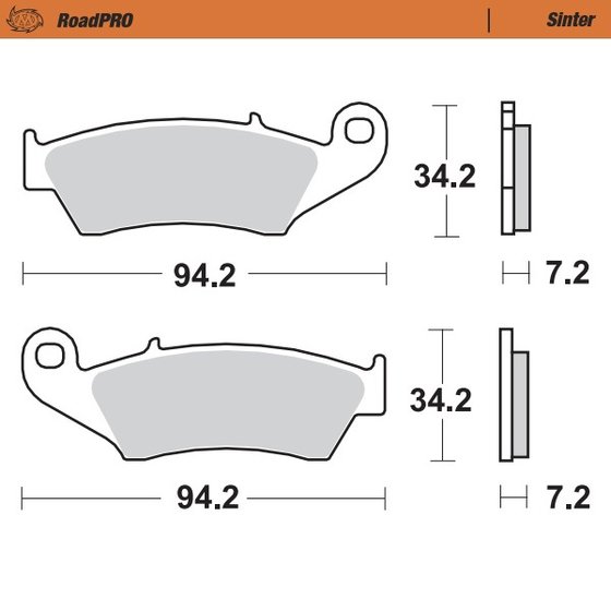 KLX 250 (1993 - 2008) sintered front brake pad | MOTO-MASTER