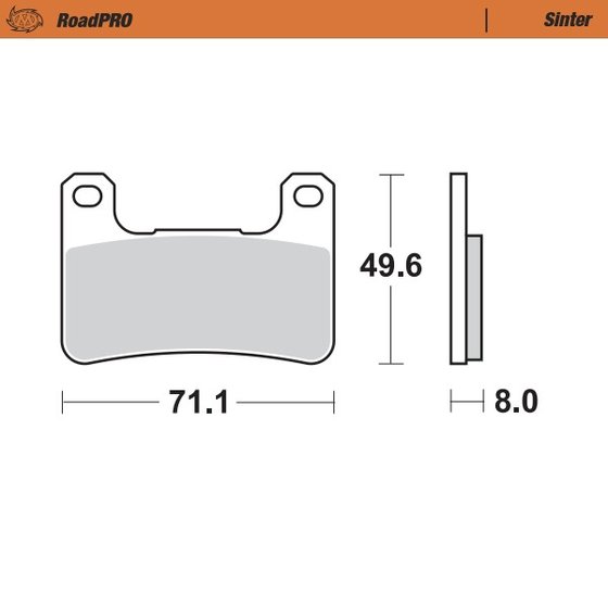 Z 1000 R (2020 - 2020) sintered front brake pad | MOTO-MASTER