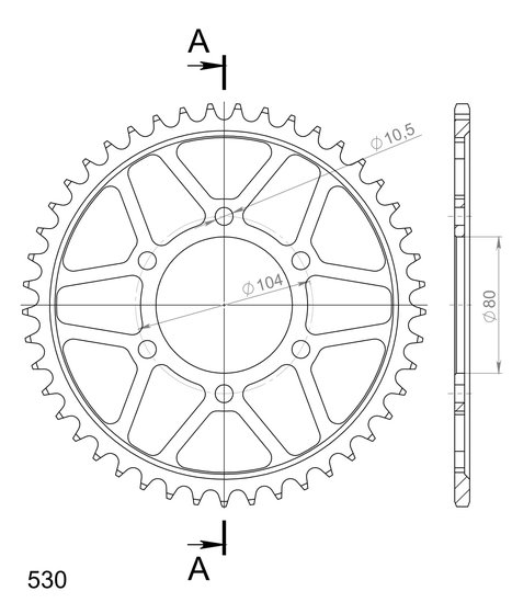 ZXR 750 (1991 - 1992) supersprox / jt rear sprocket 488.45 | Supersprox