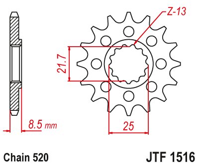 ZX 10 R SE NINJA (2018 - 2020) steel front sprocket | JT Sprockets