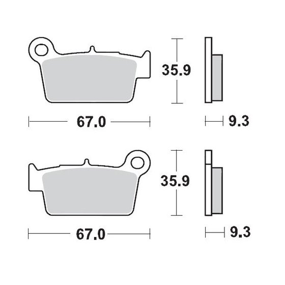 KX 250 F (2004 - 2020) sintered metal racing brake pads | MOTO-MASTER