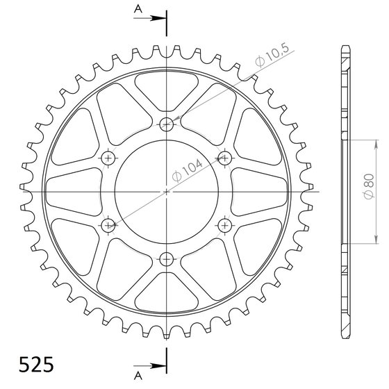 Z 1000 (2014 - 2016) supersprox / jt rear sprocket 1489.43 | Supersprox