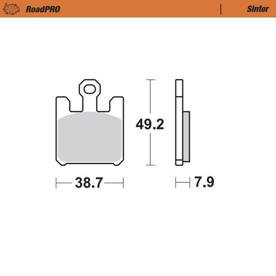 ZX 10R NINJA (2004 - 2007) sintered front brake pad | MOTO-MASTER