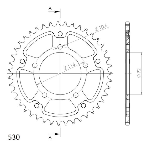 NINJA ZX 14 R (2006 - 2011) supersprox stealth rear sprocket gold  | Supersprox