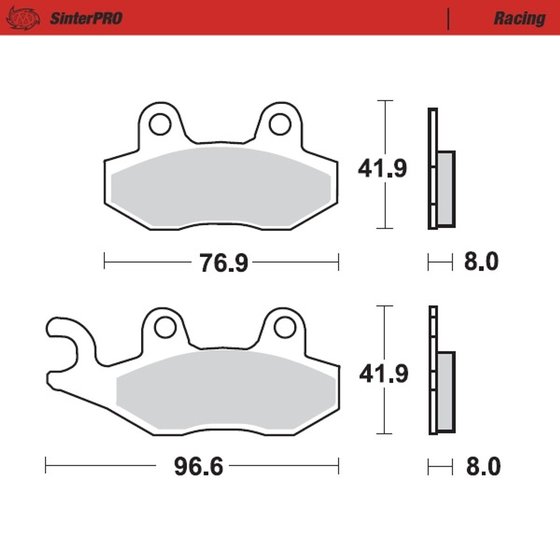 KAF 820 MULE PRO FX (2015 - 2022) sintered metal racing brake pads | MOTO-MASTER