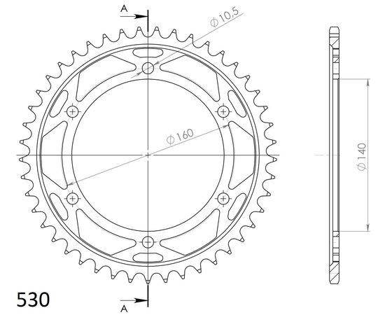 GPZ 900 R NINJA (1995 - 1996) supersprox rear sprocket 502.48 | Supersprox