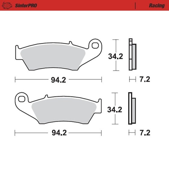 KLX 400 R (2003 - 2004) sintered metal racing brake pads | MOTO-MASTER