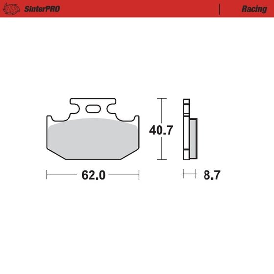 KX 500 (1983 - 2004) sintered metal racing brake pads | MOTO-MASTER