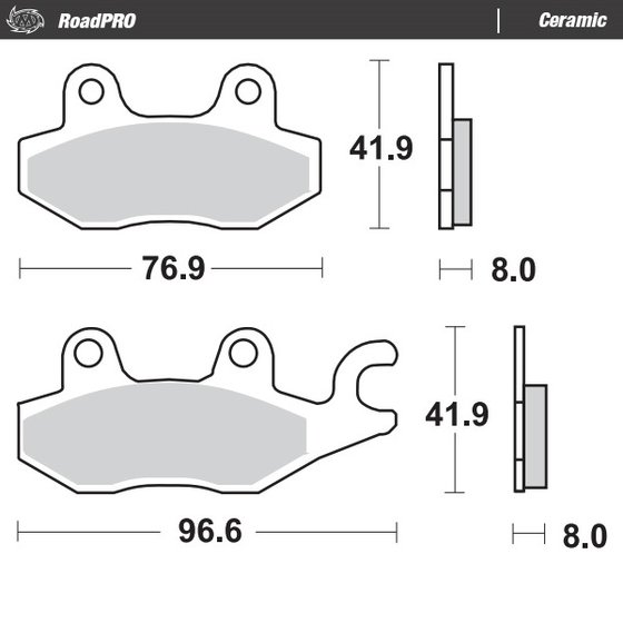 EX 250 R NINJA (2008 - 2016) ceramic brake pad | MOTO-MASTER