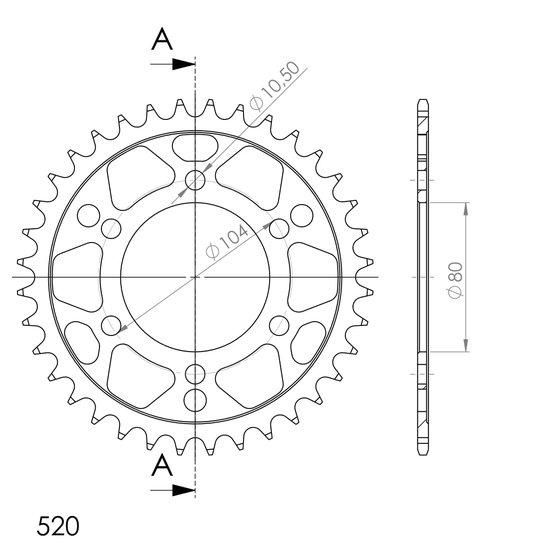 ZX 7R NINJA (1996 - 1999) supersprox / jt rear sprocket 1478.38 | Supersprox