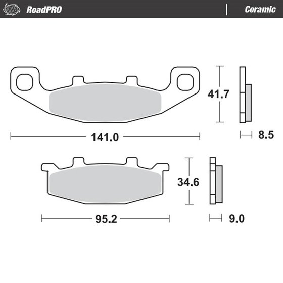 ZL 600 ELIMINATOR (1995 - 1997) ceramic brake pad | MOTO-MASTER